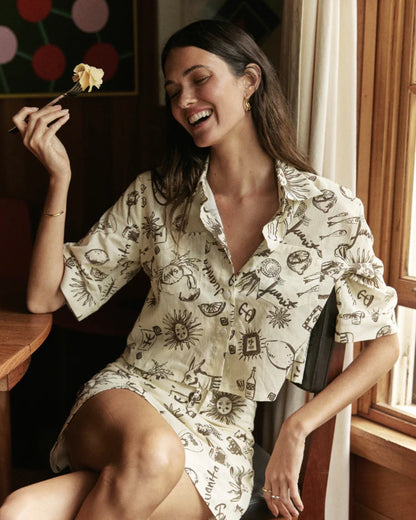 Nacida Top Juanita Print Cream Juan&Me