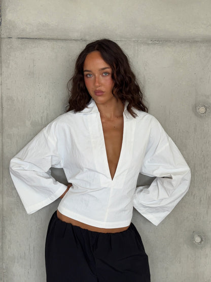 Khami Swim Blanc Shirt White