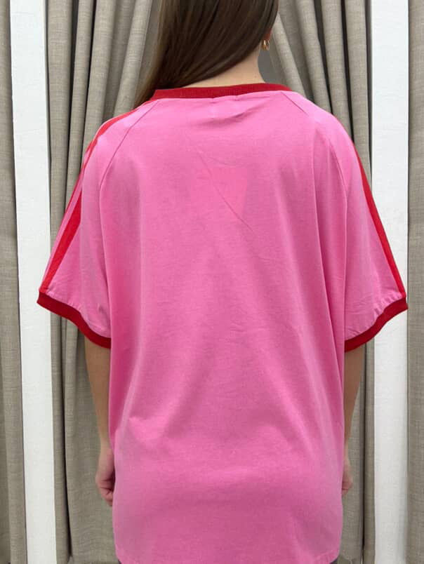 PINK TEE LOVE HEART 11 By Frankie