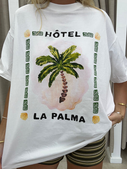White La Palma Tee - By Frankie Cotton