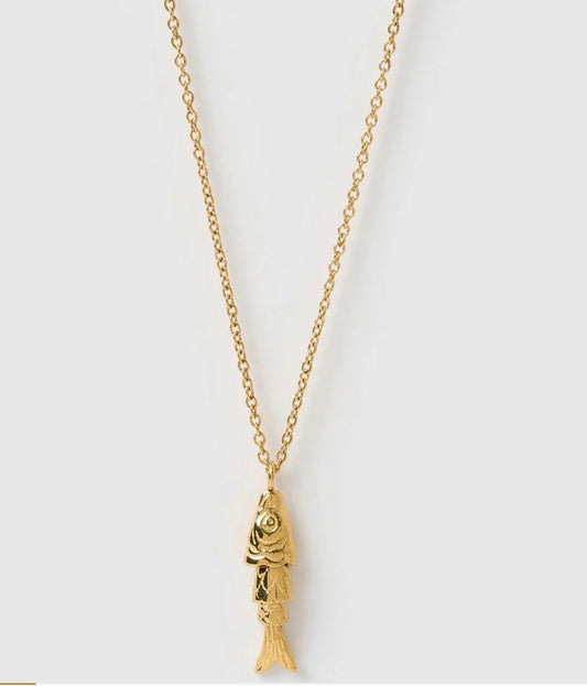 Fishbone Gold Necklace - Arms of Eve