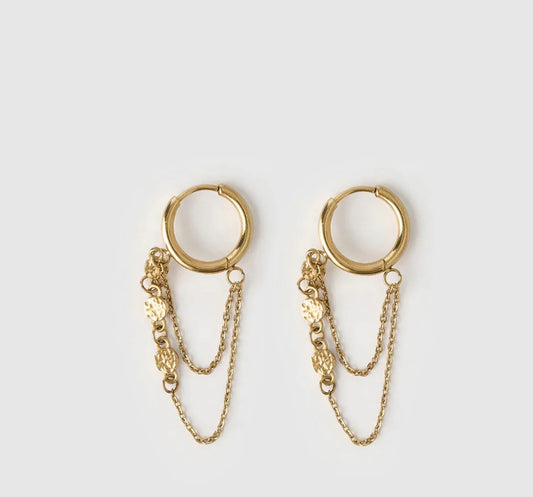 Paloma Gold Huggie Earrings - Arms of Eve