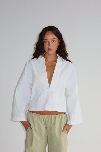 Khami Swim Blanc Shirt White