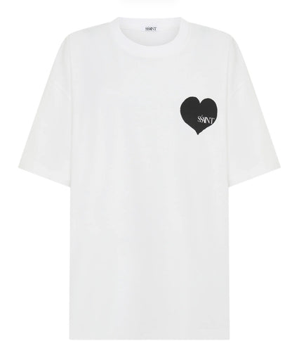 SSAINT Heart Tee Black OS