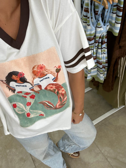 White Mother Mermaid Tee By Frankie