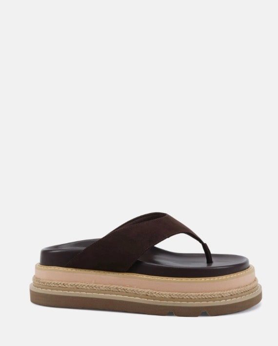 Spoil Espresso Suede Platform - Novo