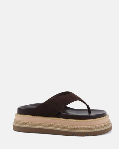 Spoil Espresso Suede Platform - Novo