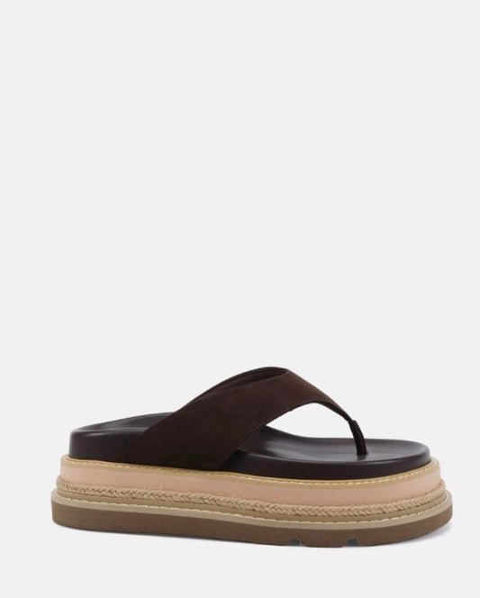 Spoil Espresso Suede Platform - Novo