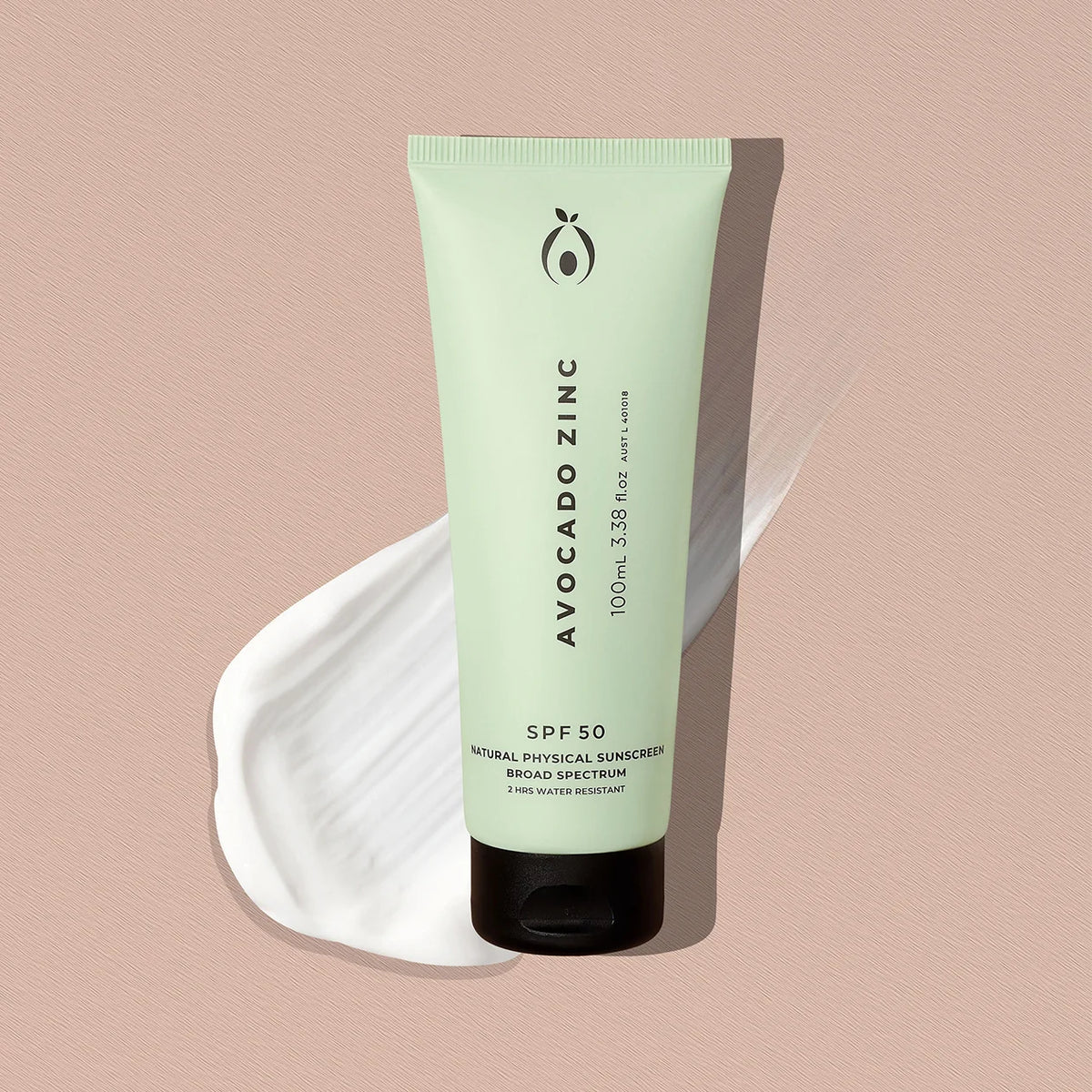 SPF 50 Natural Physical Sunscreen - Avocado Zinc