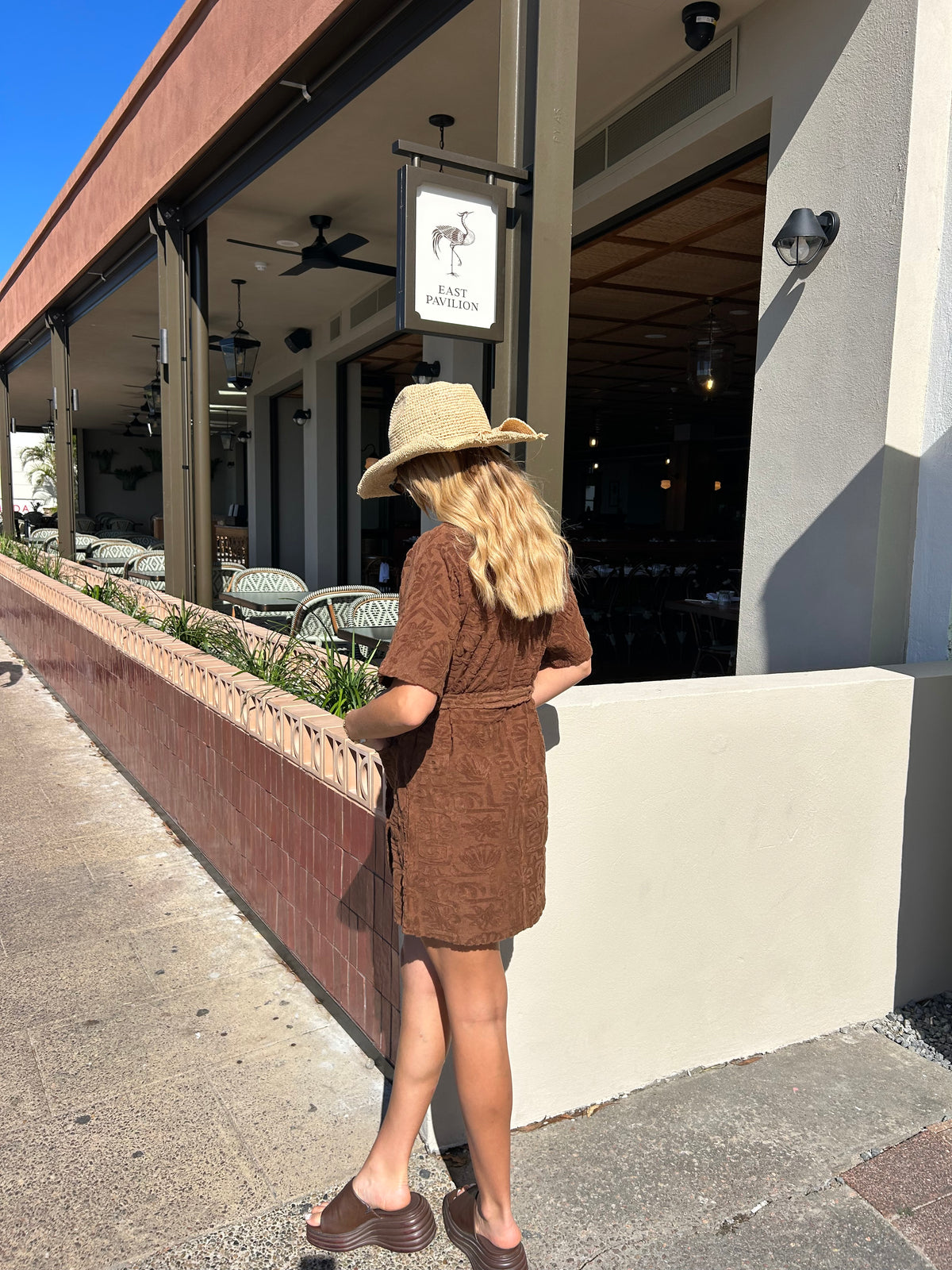 By Frankie Choc Towelling Robe