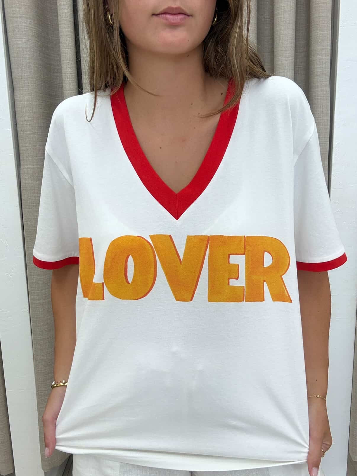 Lover V-Neck Tee - Maku The Label