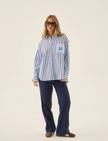 AJJA Crest Palermo Shirt Sea Blue