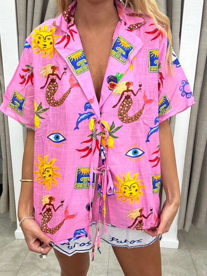 Greek Island Tie Set - Top By Frankie