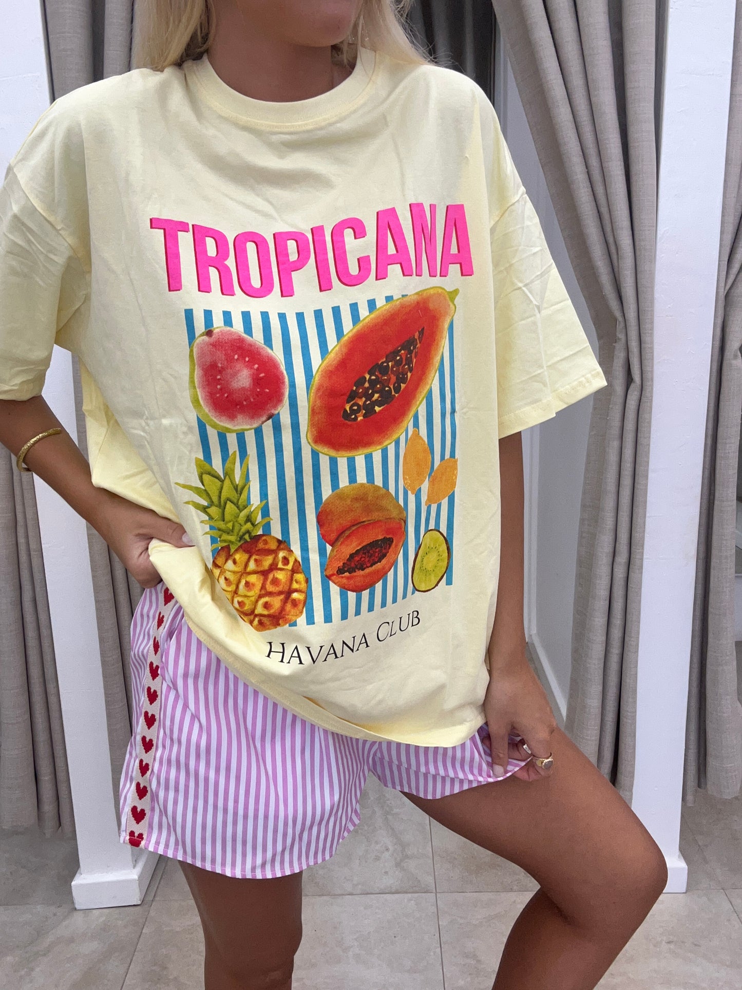 Tropicana T-Shirt Short Set Cotton By Frankie - Top