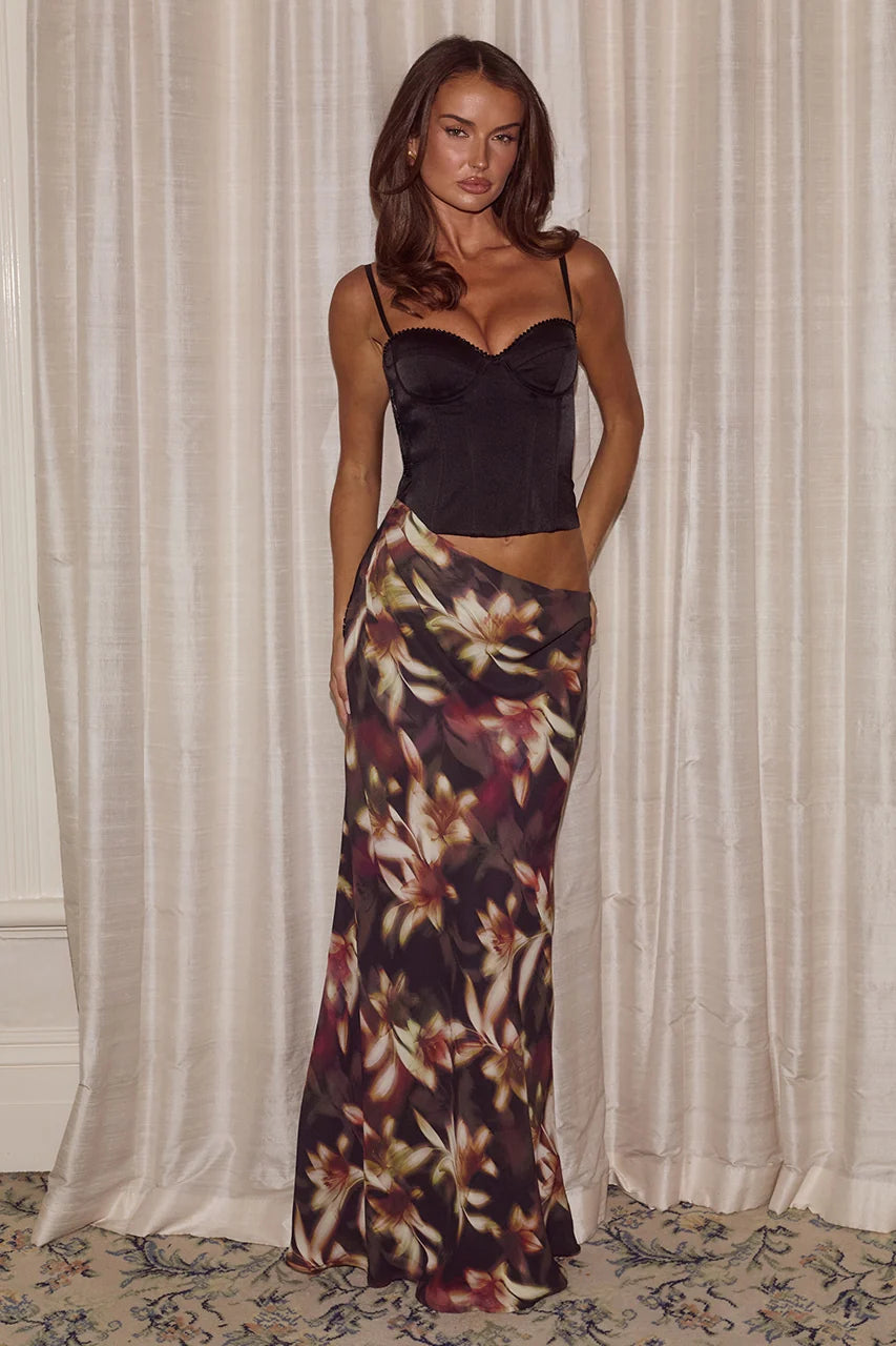 Jacinta Bustier Cutout Maxi Dress