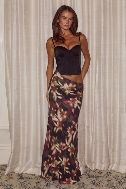 Jacinta Bustier Cutout Maxi Dress