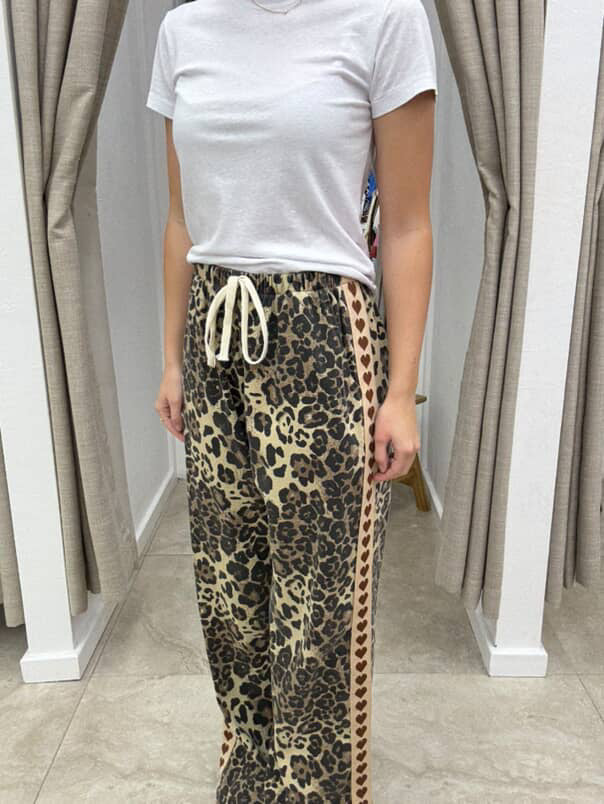 Leopard Choc Heart Racing Pant By Frankie
