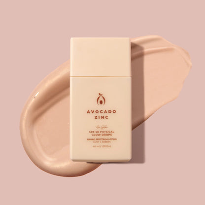 SPF 50 Physical Glow Drops - Avocado Zinc