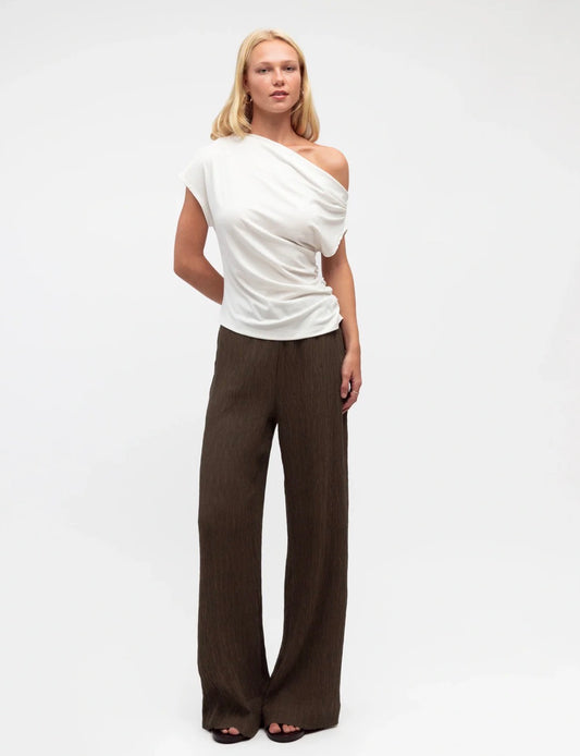 White One Shoulder Top - White Closet