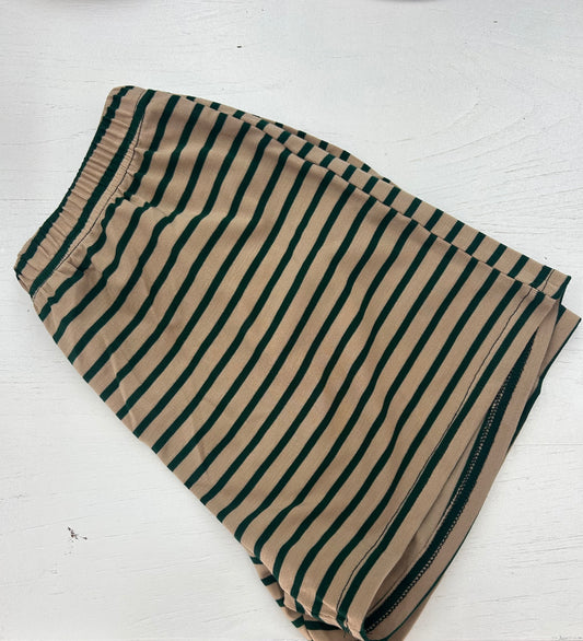 Green/Beige Stripe Set - Shorts By Frankie