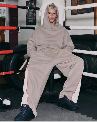 SSAINT The Rival Hoodie Acid Wash Beige