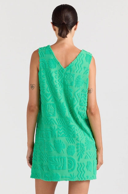 Mai TaI V Tunic Dress Poolside paradiso Ivy