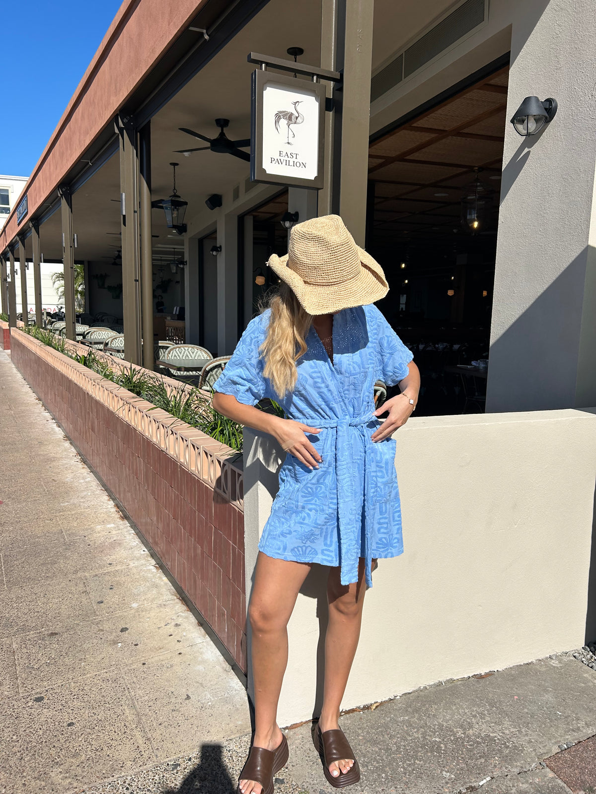 By Frankie Blue Towelling Robe