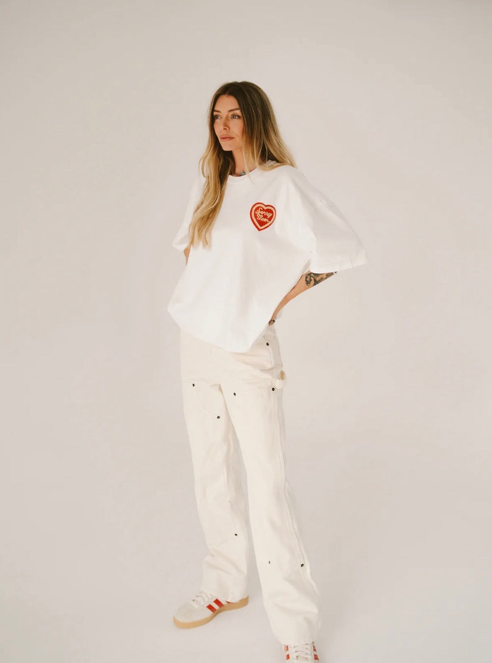 White Sorry Mom Tee - Happy Little Mother