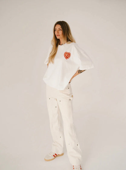 White Sorry Mom Tee - Happy Little Mother