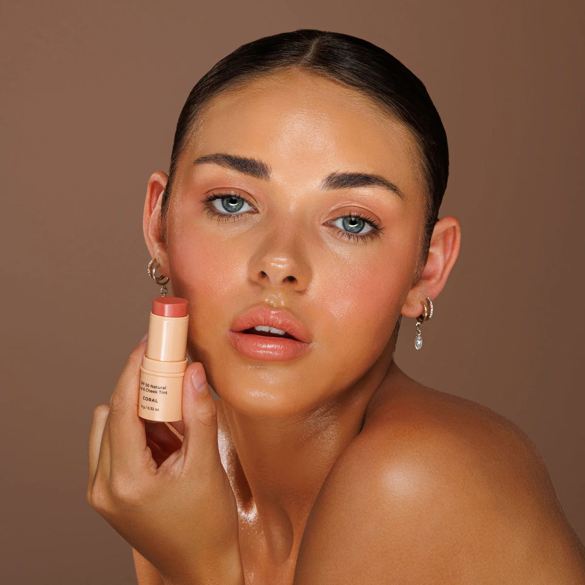 SPF 50 Natural Lip & Cheek Tint Coral - Avocado Zinc