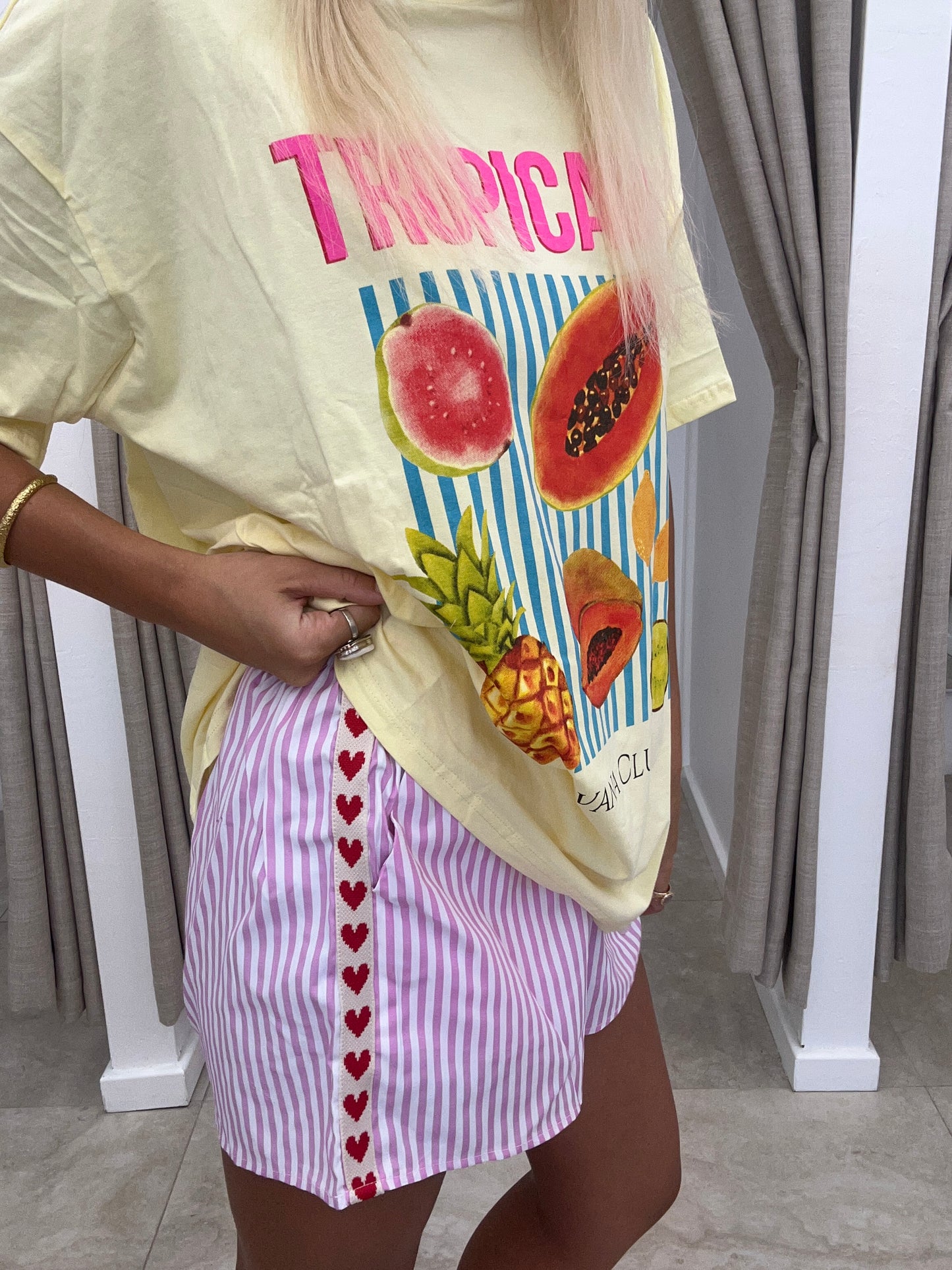 Tropicana T-Shirt Short Set Cotton By Frankie - Shorts