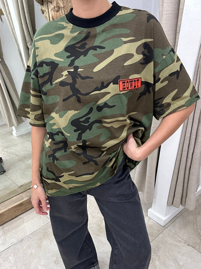 Camo Howdy Oversize Tee - By Frankie