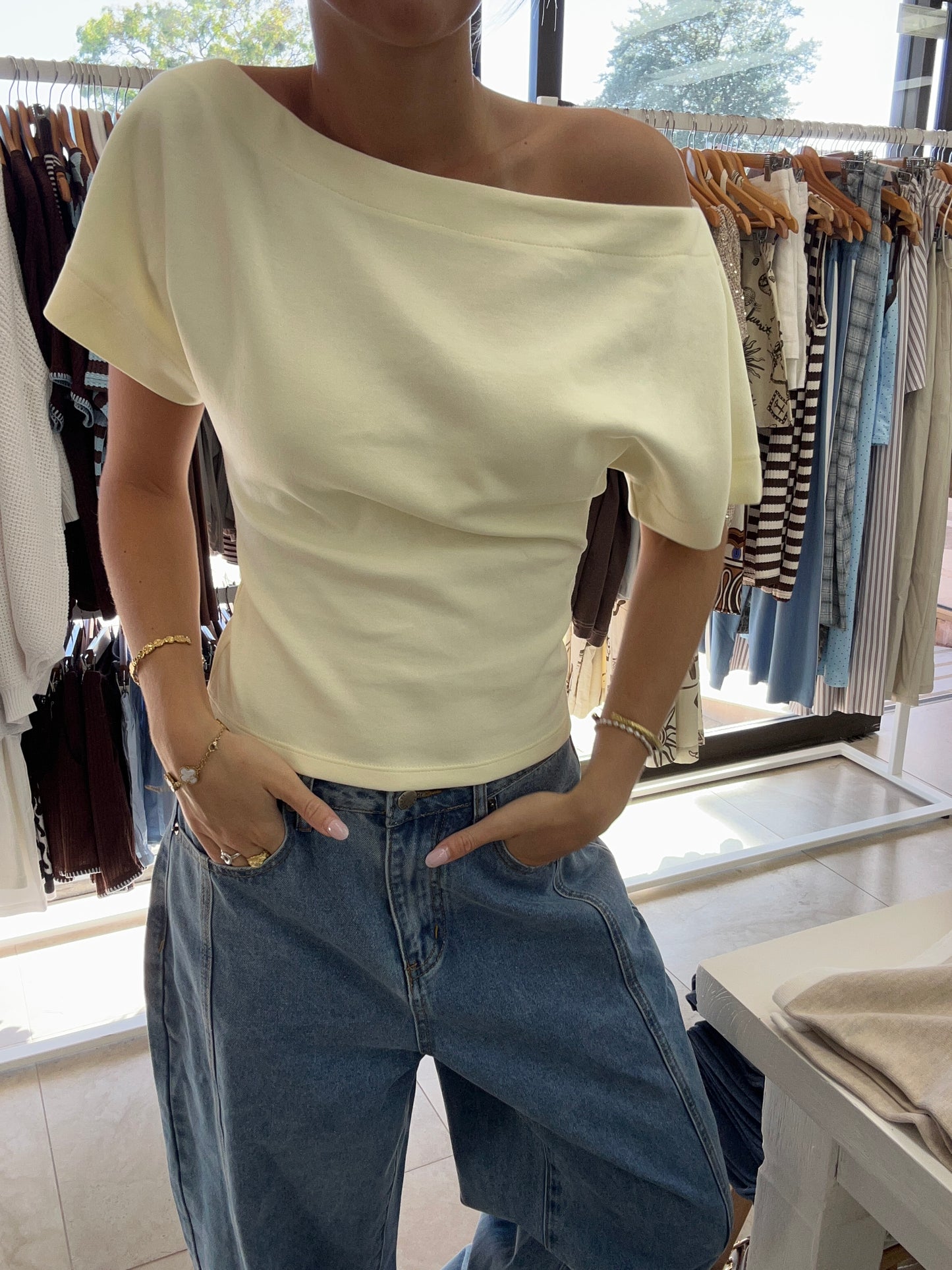 Butter Off Shoulder Top