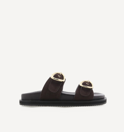 Theresa Sandal - Cacao Suede Billini