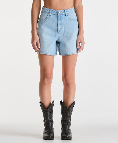 Hi Bells Short High Rise Short - Wrangler Utah Blue
