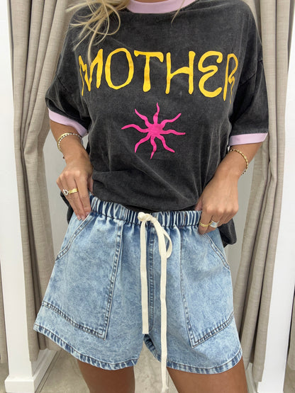 Light Denim Shorts Cotton - By Frankie