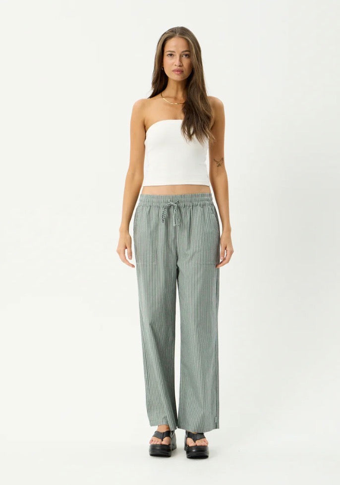 Pinned - Wide Leg Pant - Sycamore Stripe