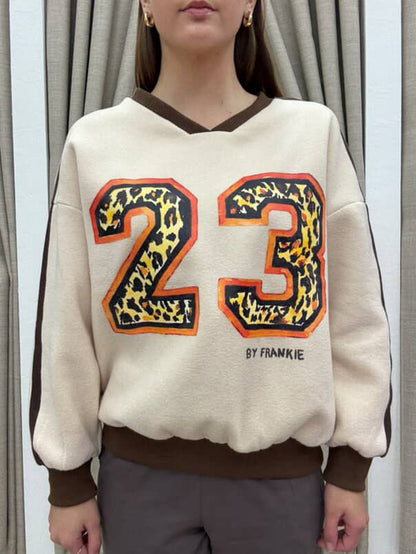 23 Leopard Sweater Choc Racer By Frankie