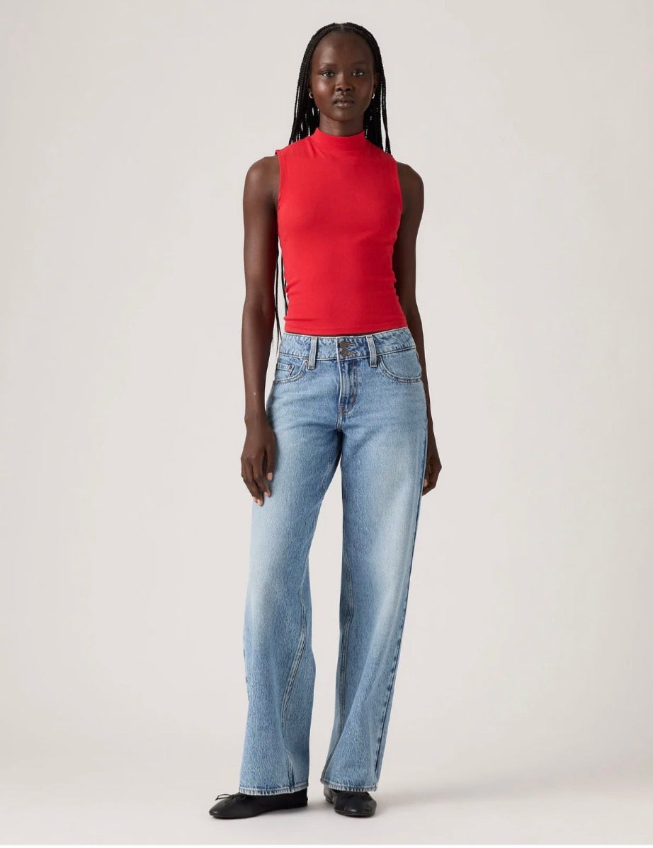 Levi's Women's Superlow Loose Jean - Abraided Art