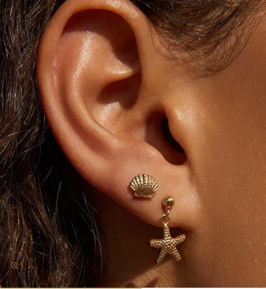 Shelli Gold Studs - Arms of Eve