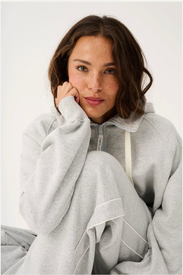 Teagan Hoodie Grey Marle - Cartel & Willow
