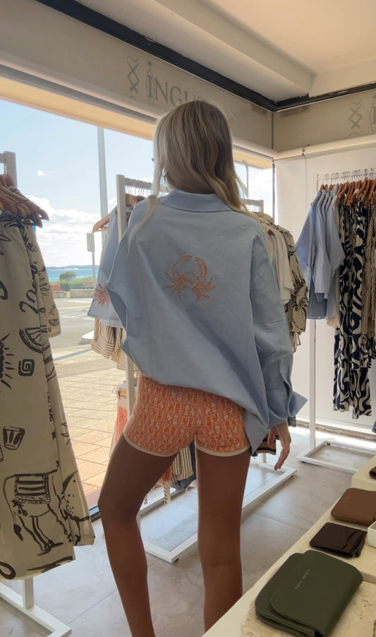 Nacida Shirt Crab Blue - Juan & Me
