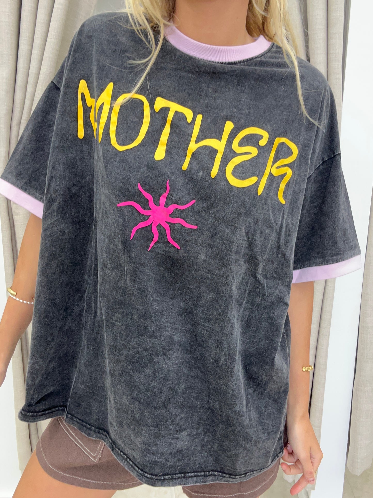 Black Mother Tee Cotton - By Frankie