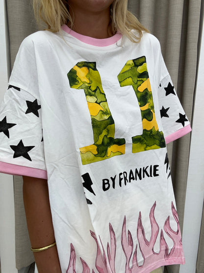 Camo Flames 11 Tee Cotton - By Frankie