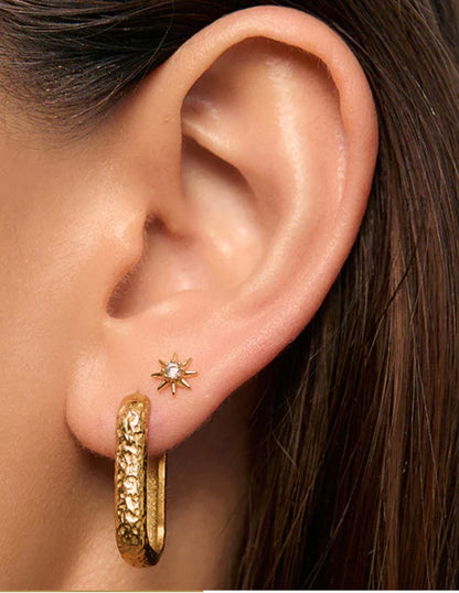 zadie flat back earrings AOE