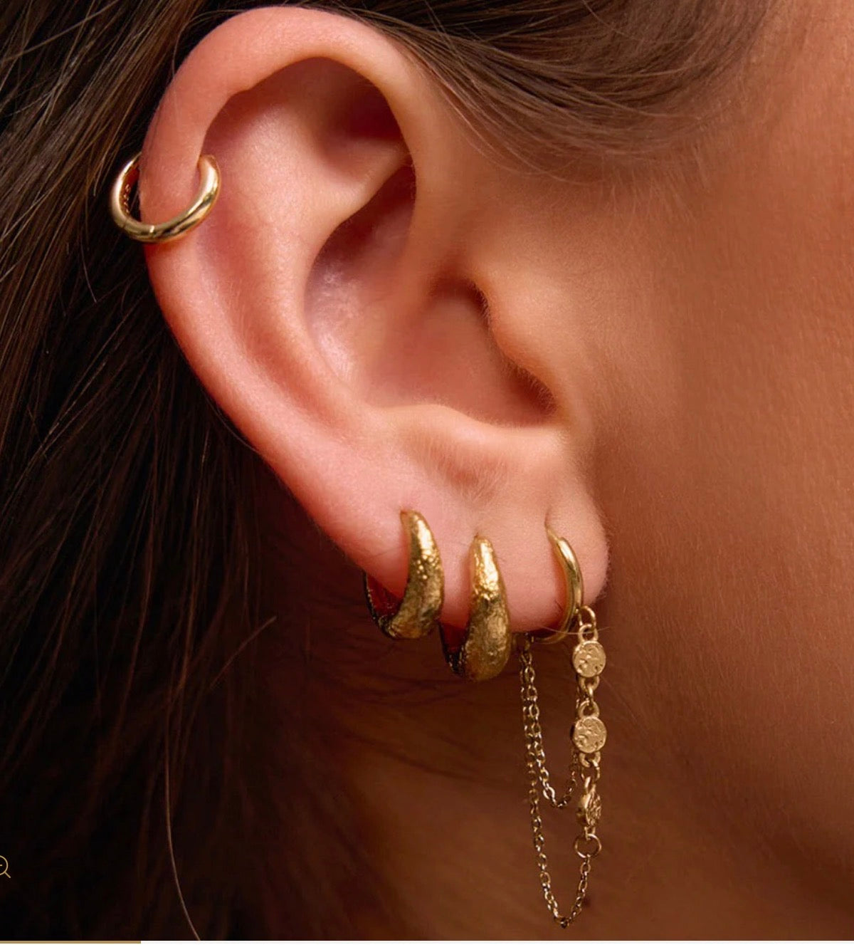 Paloma Gold Huggie Earrings - Arms of Eve