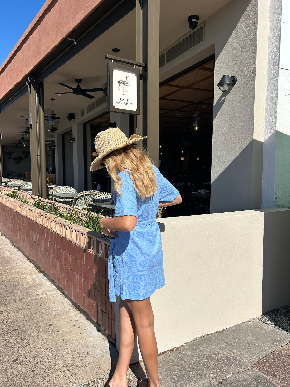 By Frankie Blue Towelling Robe
