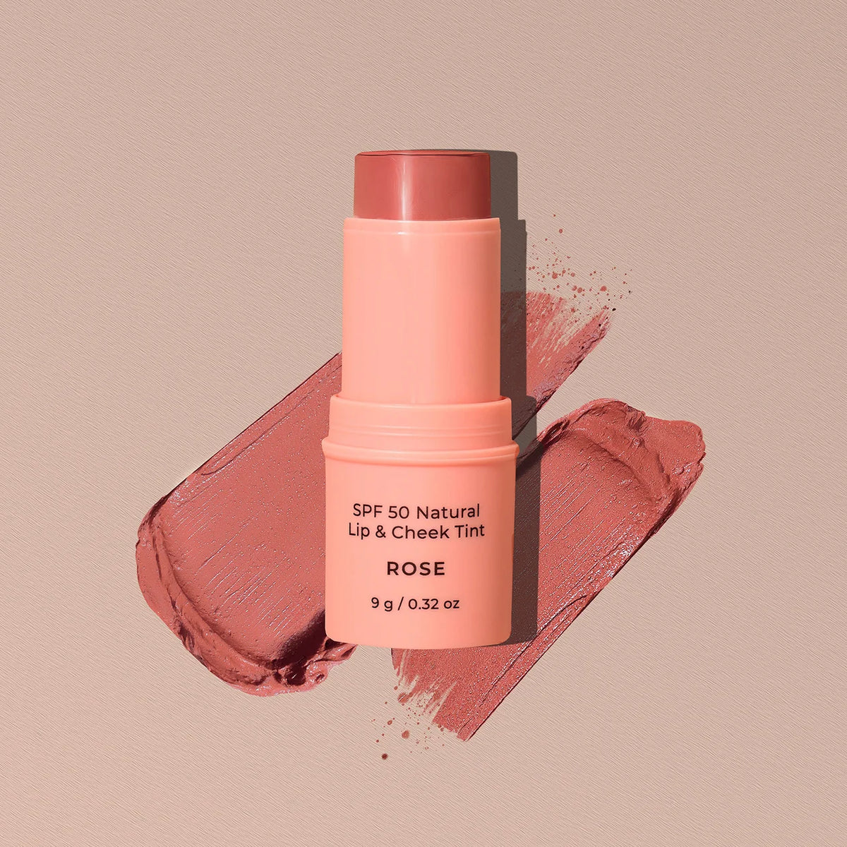 SPF 50 Natural Lip & Cheek Tint Rose - Avocado Zinc