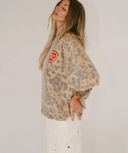 Sorry Mom Tee - Leopard Happy Little Mother