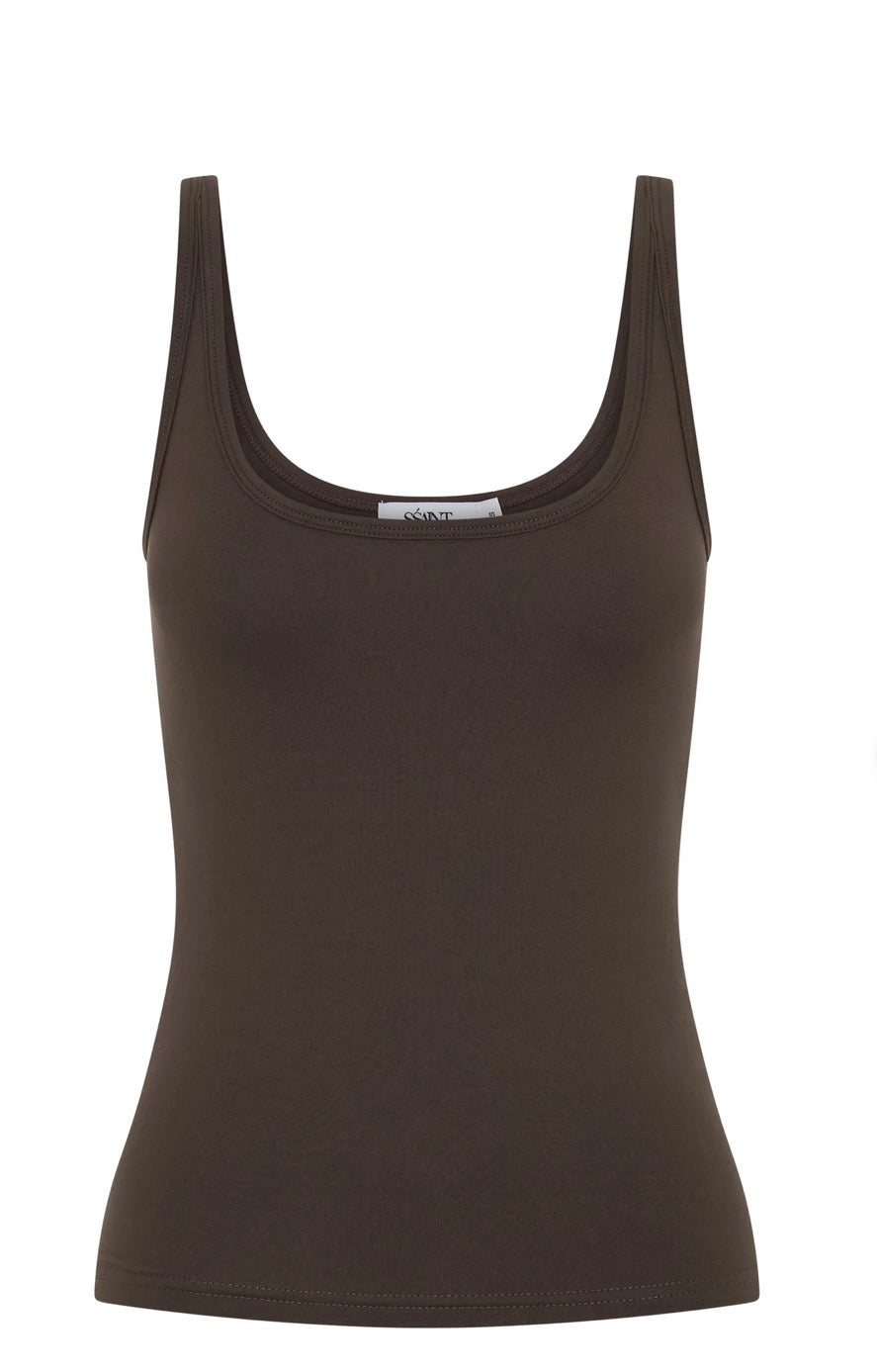 Essential Tank Top Espresso- SSAINT